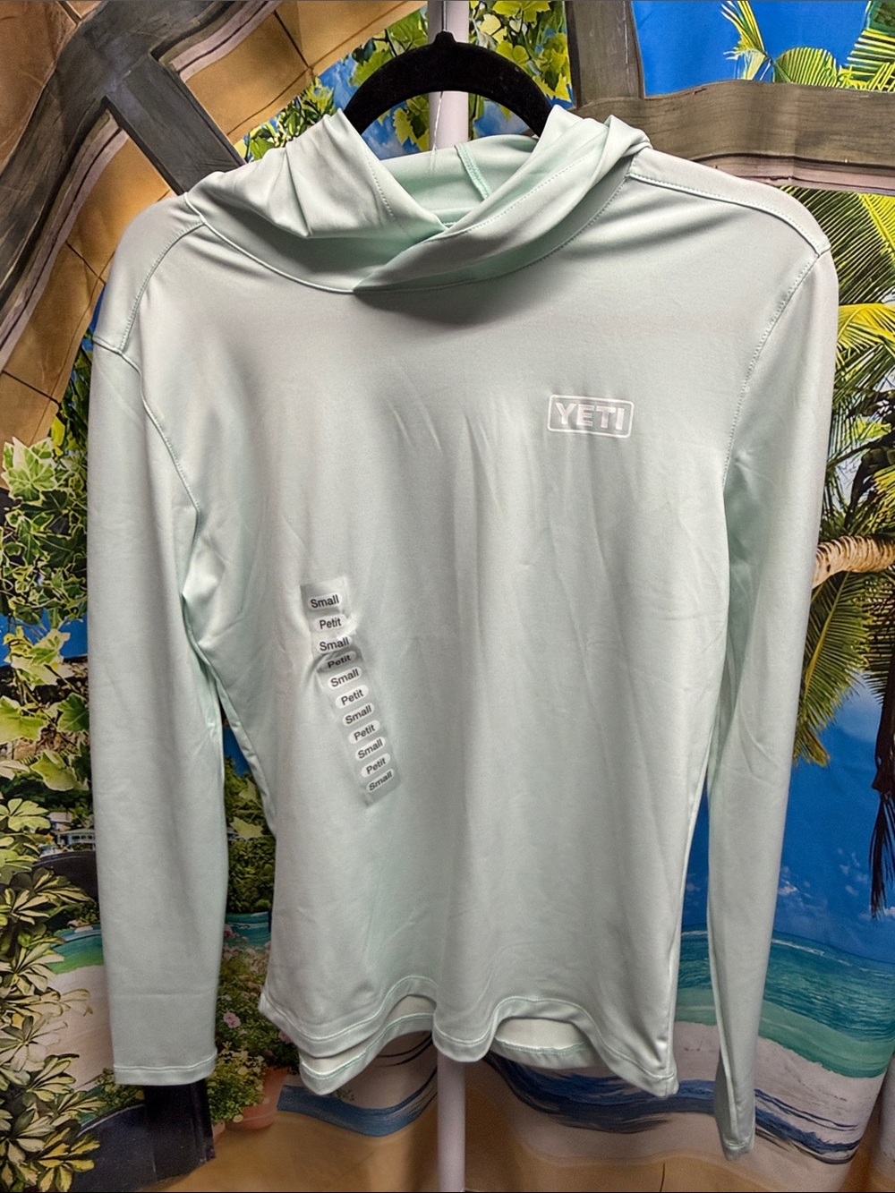 Yeti Ice Mint Green Sun Hoodie UPF 50 NWT